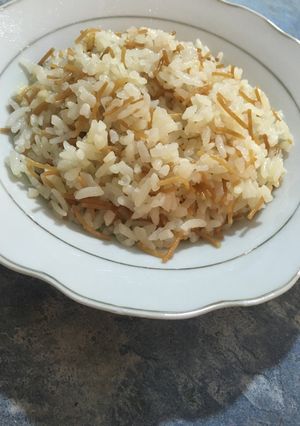 صورة لوصفة أرز بالشعيرية
