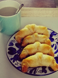 Una foto de Croissants de hojaldre