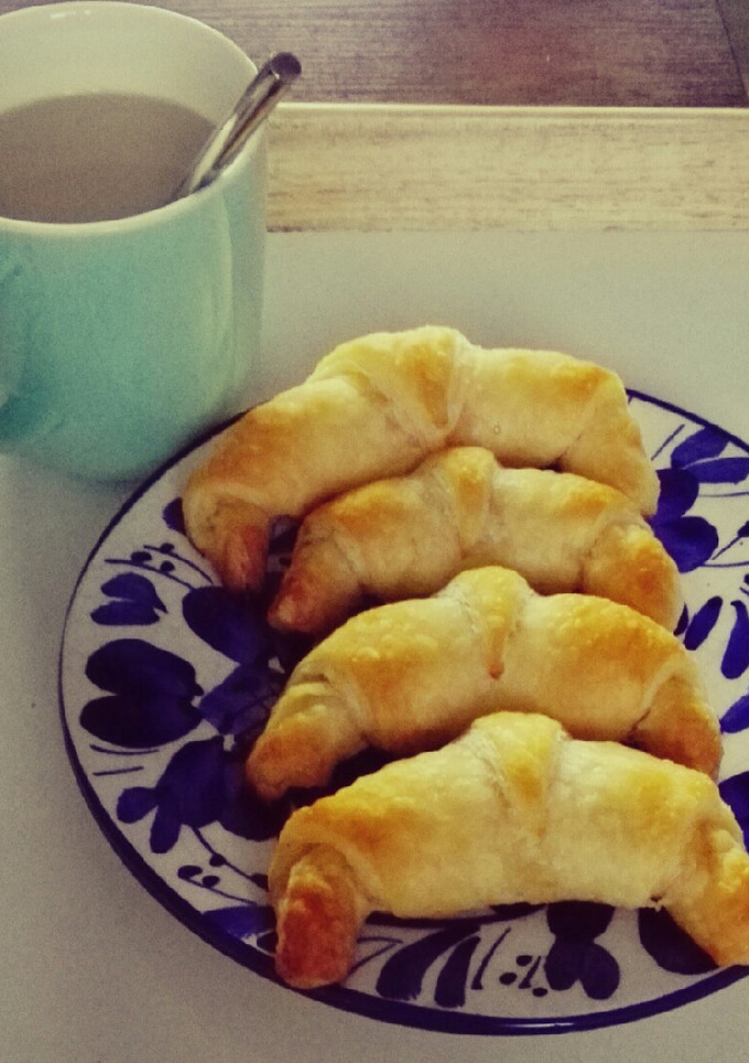 Una foto de Croissants de hojaldre