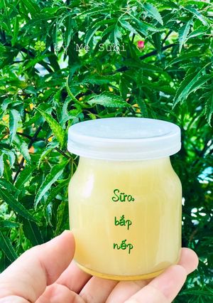 Hình của món Ăn dặm- sữa tắm nếp.