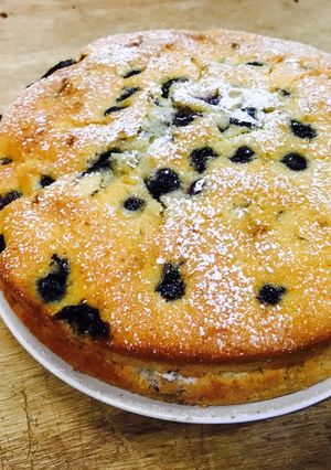 藍莓香蕉巧克力蛋糕 的食譜成品照片