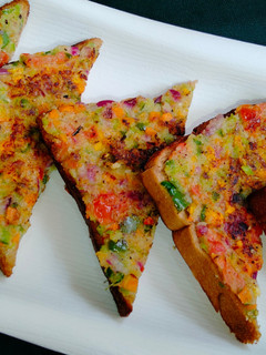 A picture of Crispy Semolina Bread Toast | Rava Toast | Sooji Toast.