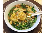 A picture of daikon pork mince