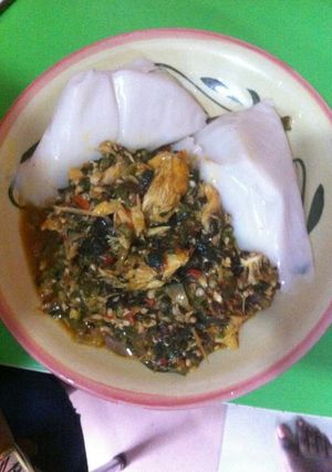 A picture of Okro Soup.