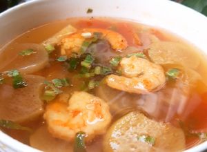 Hình của món Canh khế nấu tôm.