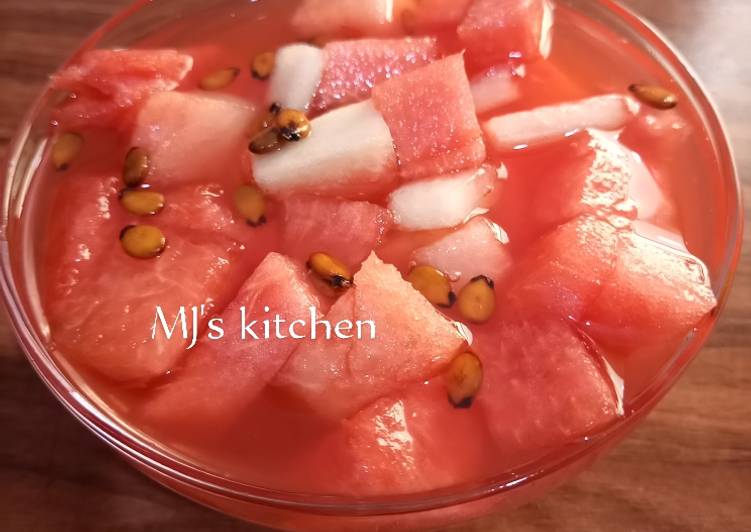 Steps to Make Quick Watermelon fruity