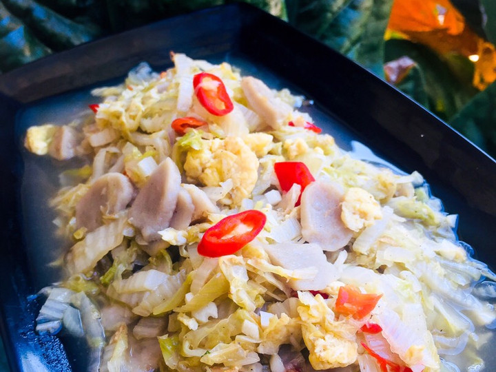 Resep Tumis Sawi Putih Bakso, Lezat Sekali