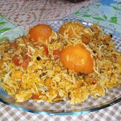 A picture of Chickpea Potato Rice.