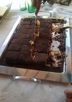 Una foto de Tarta de galletas y chocolate