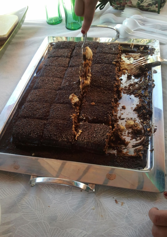 Una foto de Tarta de galletas y chocolate
