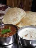 Chhole Bhature with out onion and garlic