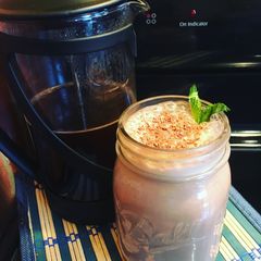 French press smoothie A picture of French press smoothie.