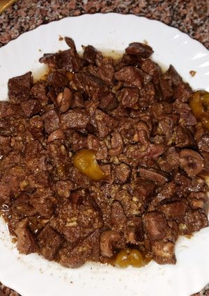 صورة لوصفة كبدة ضاني وقلوب وكلاوي
