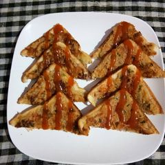 A picture of Malai suji sandwich.