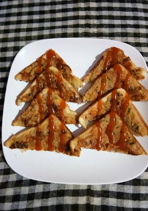 A picture of Malai suji sandwich.