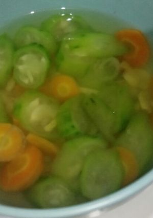 Foto resep Sayur bening oyong(gambas) wortel