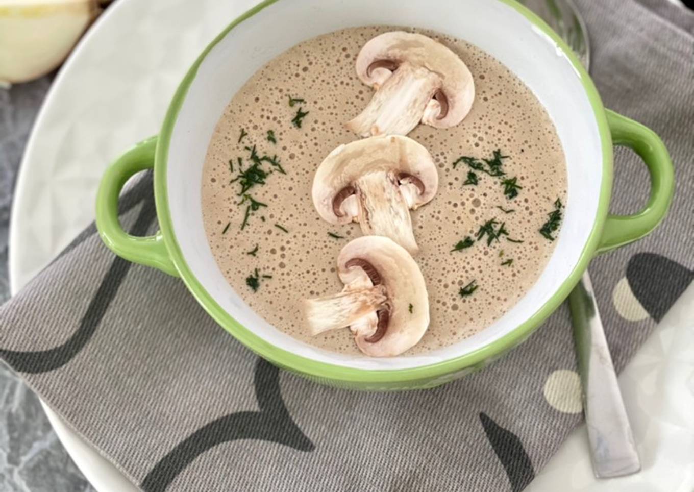 Soupe-crème de champignons