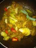 Ayam masak lada solok atau goreng kunyit