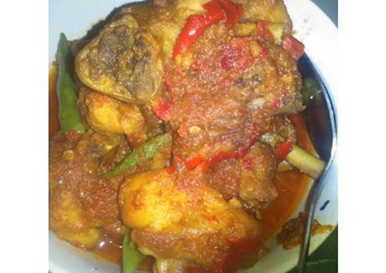 Resep Paha ayam bumbu merah ala chef honeylani yang simpel