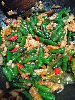 Foto resep Tumis kacang panjang tempe