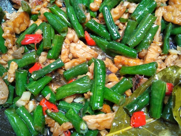 Langkah Mudah untuk Membuat Resep Tumis kacang panjang tempe yang Enak Banget Anti Ribet, Sempurna