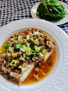 瓜仔肉蒸豆腐(家常菜) 的食譜成品照片