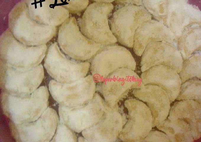 Putri Salju 4 bahan Ekonomis, lumerrr dimulut, Tanpa Oven, Tanpa Cetakan / kue kering simpel