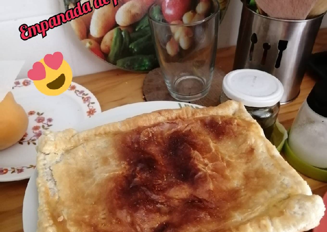 Empanada de pollo y setas