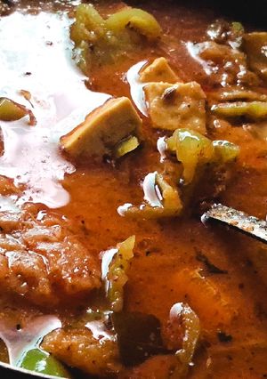 A picture of Paneer-capsicum masala.