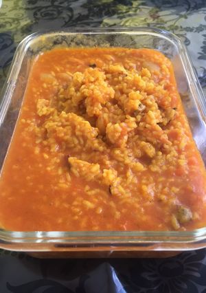 Una foto de Arroz con Mariscos Thermomix