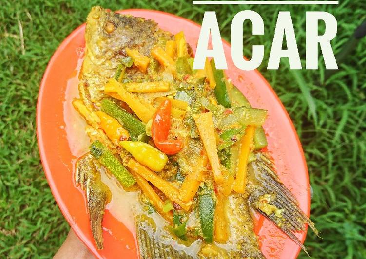 Olahan Gurame Bumbu Acar | Cara Masak Gurame Bumbu Acar Yang Paling Enak