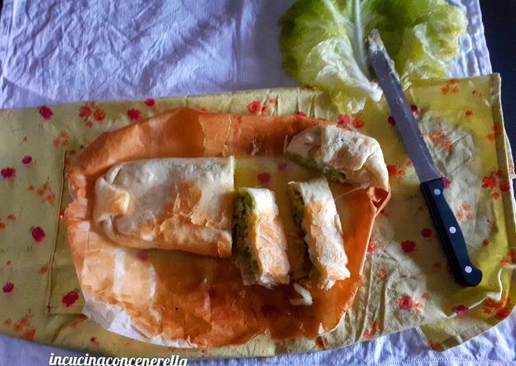 Rotolo verza,galbanino e pancetta