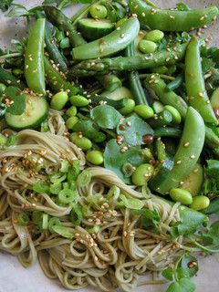 A picture of Green ‘Cha Soba’ Noodle Salad.