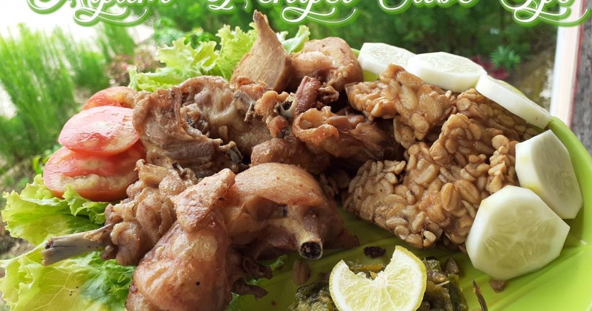 Resep Ayam Penyet Cabe Ijo Oleh Mama Rara - Cookpad