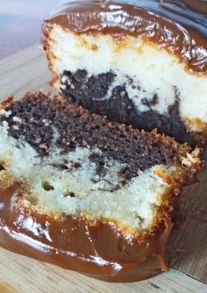 Una foto de Budín marmolado