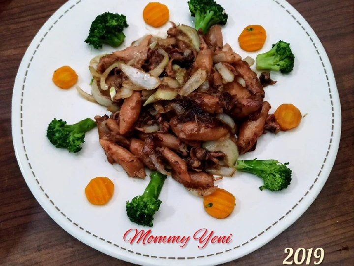 Langkah Gampang Membuat Resep  Cumi Asin Asam Manis Nanas yang Enak, Bikin Ketagihan