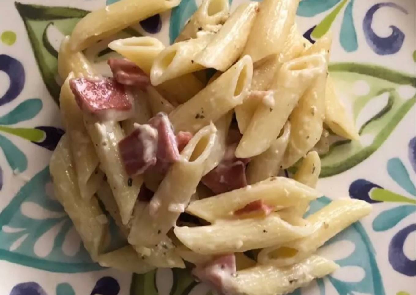 Creamy Penne Vege Ham with Fiber Creme