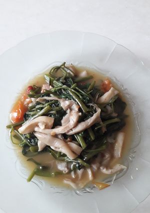 Foto resep Tumis kangkung jamur