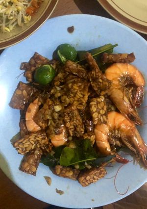 Foto resep Udang Tempe Goreng Mentega