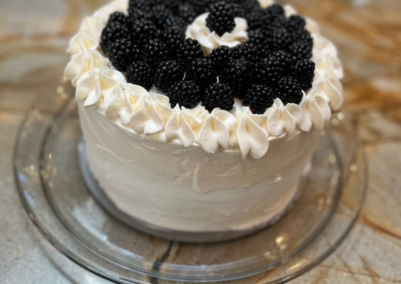 Whipped cream frosting