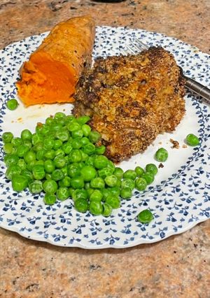 A picture of Airfryer fried chicken with the Galanz.