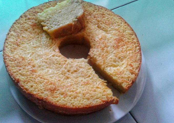 Resep: Bolu Pisang Keju Sederhana (kue bolu tanpa pengembang) Untuk Jualan