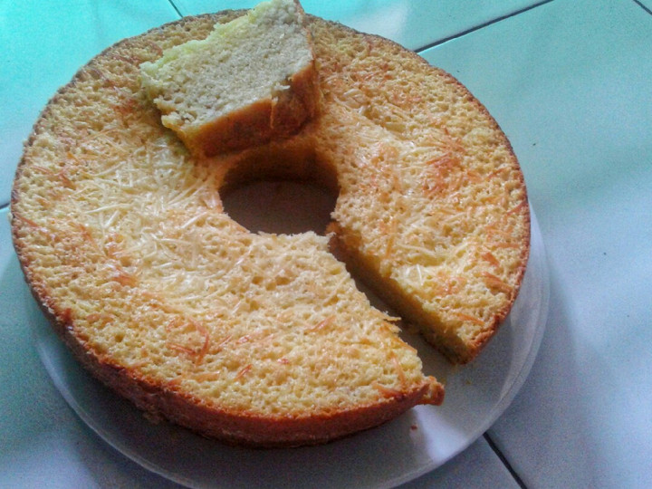 Resep: Bolu Pisang Keju Sederhana (kue bolu tanpa pengembang) Untuk Jualan