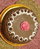 Cukormentes csokis- meggyes torta