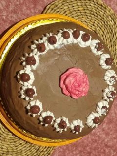 Cukormentes csokis- meggyes torta recept fotója