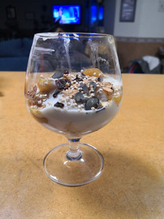 Una foto de Copa de yogurt y plátano