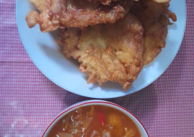 Kakap goreng tepung dan saus asam manis