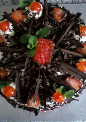 A picture of Black Forest Cake# festivecontest _Kisumu.