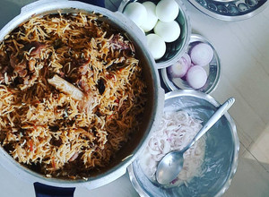 A picture of Yummy mutton biryani (Mutton biryani recipe in tamil).