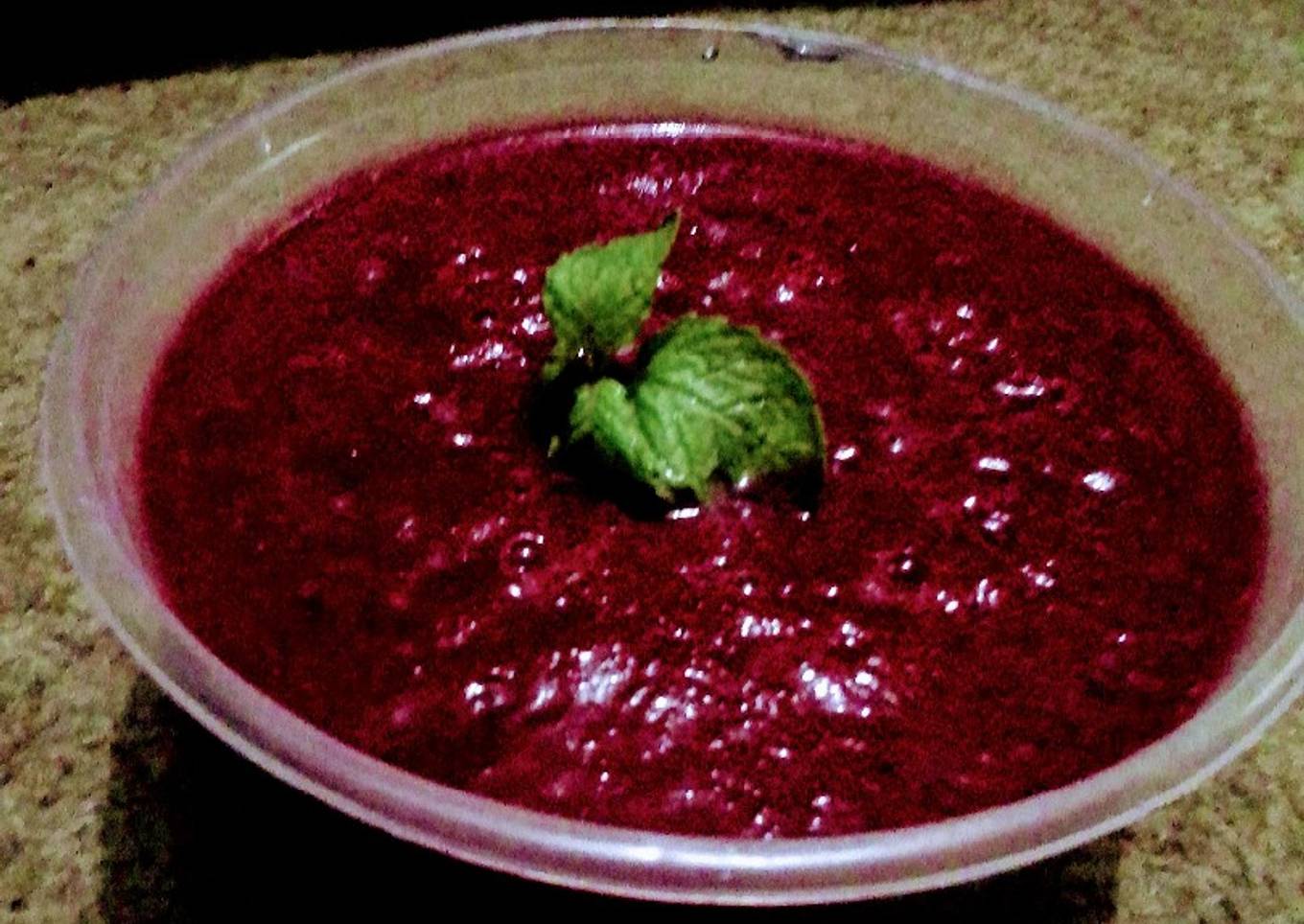 Mint Flavoured Beet Smoothie